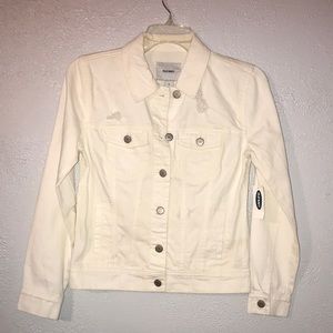 Old navy white jean jacket